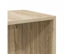 Mesa De Apoio|vidaxl Mesa de apoio 33x33x34,5 cm derivados madeira carvalho sonoma Natural claro
