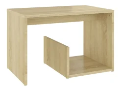 Mesa De Apoio|vidaxl Mesa de apoio 59x36x38 cm derivados de madeira carvalho sonoma Natural claro