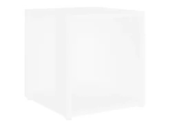 Mesa De Apoio*vidaxl Mesa de apoio 33x33x34,5 cm derivados de madeira Branco