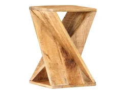 Mesa De Apoio*vidaxl Mesa de apoio 35x35x55 cm madeira de mangueira maciça Castanho