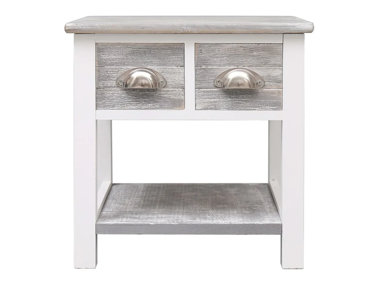 vidaxl Mesa de apoio 40x40x40 cm madeira de paulownia^ Mesa De Apoio