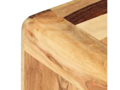 Mesa De Apoio|vidaxl Mesa de apoio 43x40x30 cm madeira de acácia maciça Natural claro