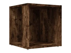 Mesa De Apoio* Mesa de apoio 33x33x34,5cm derivados de madeira carvalho fumado PT289982 Castanho