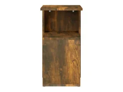 Mesa De Apoio*vidaxl Mesa de apoio 36x30x56cm madeira processada cor carvalho fumado Natural claro