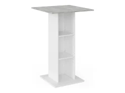 Móvel De Bar*Vicco Mesa de bar betão 70x70x109 rodeo Cinzento claro