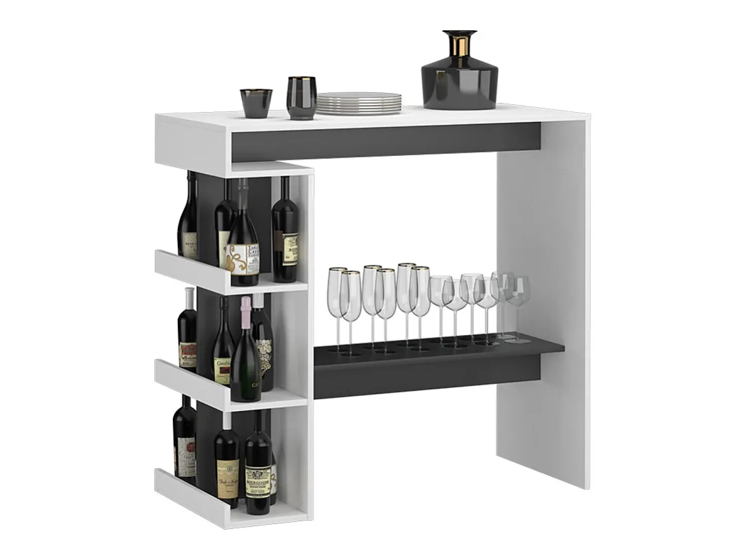 Vicco Mesa de bar 108x50x103 dana^ Móvel De Bar