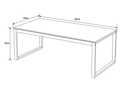Mesa De Centro|Casa Vital Mesa de centro - cerâmica - HG - SHANER Branco