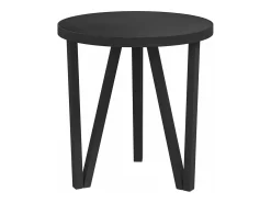 New Mesa de centro Ø35 cm MDF PT723350 Preto