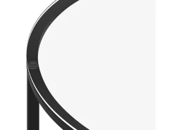Hot vidaxl Mesa de centro 70 cm vidro temperado e mármore Preto