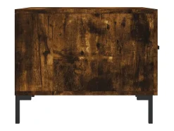Mesa de centro | Mesa de apoio 50x50x40 cm derivados de madeira carvalho fumado^ Mesa De Centro