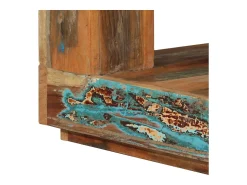 Mesa De Centro| Mesa de centro | Mesa de apoio | Mesa de café 45x45x40 cm madeira recuperada maciça Castanho