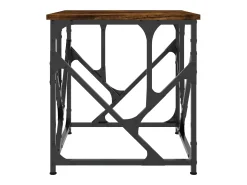 Mesa De Centro| Mesa de centro | Mesa de apoio 45x45x47.5 derivados madeira carvalho fumado Castanho