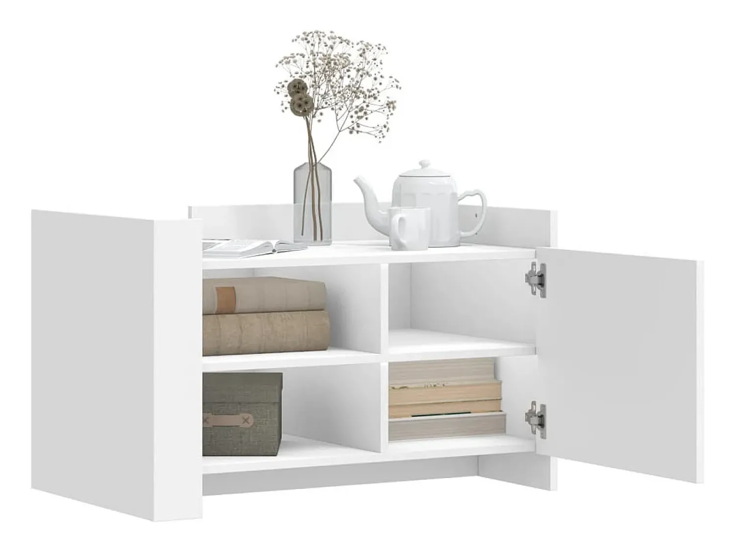 Mesa de centro | Mesa de apoio 80x50x50 cm derivados de madeira^ Mesa De Centro