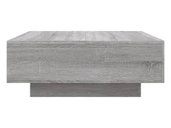 Outlet Mesa de centro | Mesa de apoio 80x80x31 cm contraplacado sonoma Cinzento