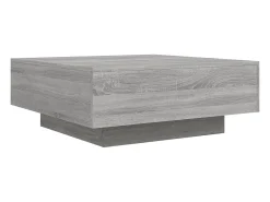 Outlet Mesa de centro | Mesa de apoio 80x80x31 cm contraplacado sonoma Cinzento