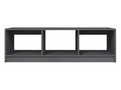 Mesa De Centro| Mesa de centro | Mesa de apoio 110x50x34 cm madeira de pinho maciça Cinzento