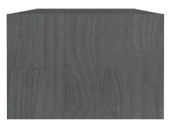 Mesa De Centro| Mesa de centro | Mesa de apoio 110x50x34 cm madeira de pinho maciça Cinzento