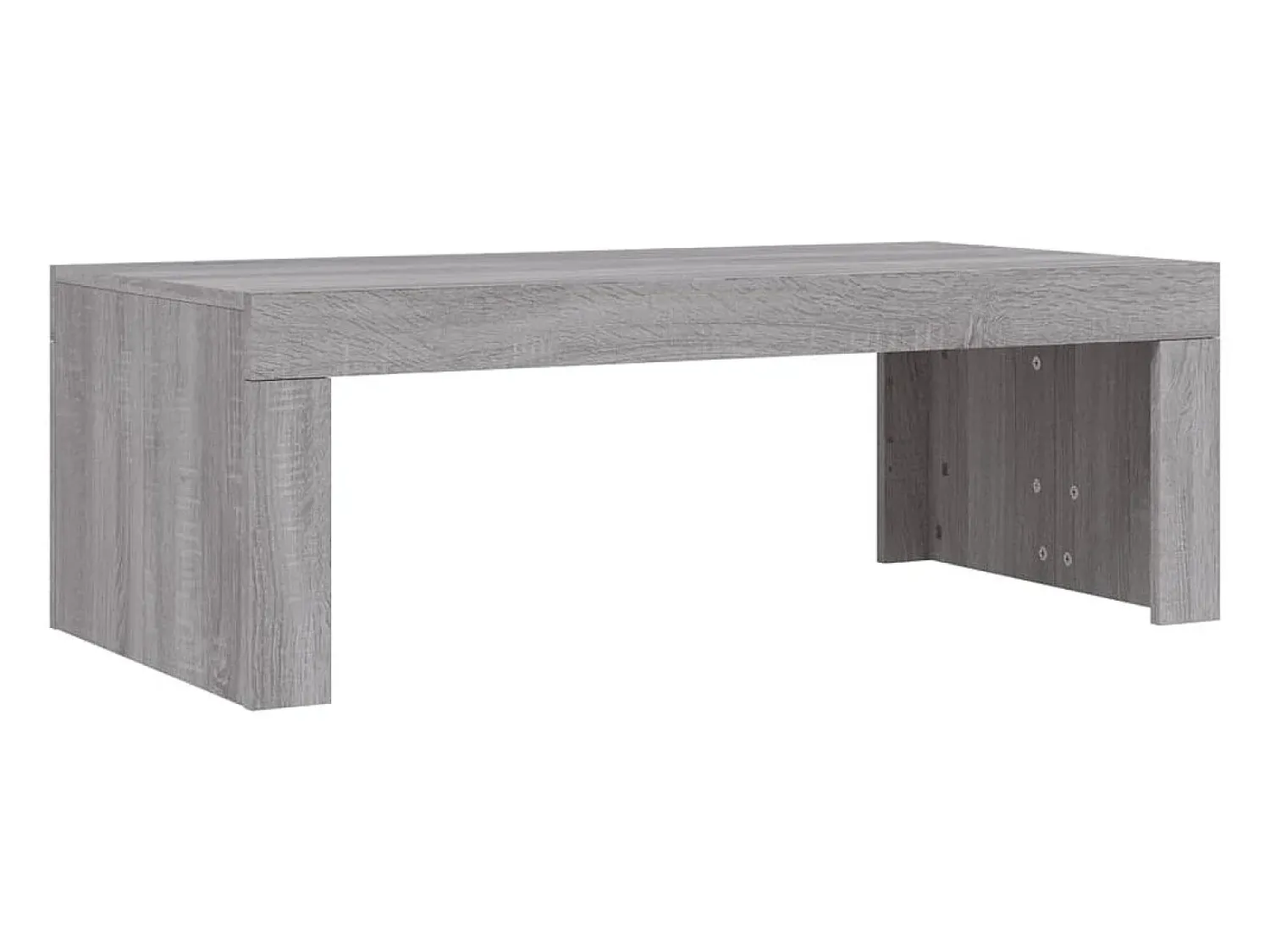 Mesa De Centro* Mesa de centro | Mesa de apoio 102x50x36cm derivados de madeira sonoma Cinzento