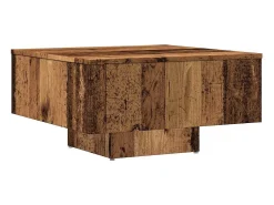 Mesa de centro | Mesa de apoio 60x60x31.5 cm derivados de madeira madeira velha^ Mesa De Centro