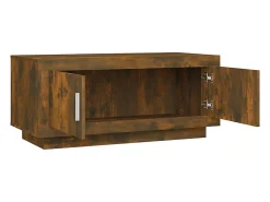 Mesa de centro | Mesa de apoio 102x50x45 cm derivados madeira carvalho fumado^ Mesa De Centro