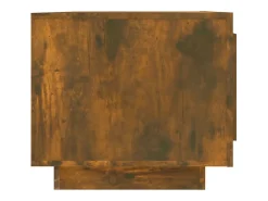Mesa de centro | Mesa de apoio 102x50x45 cm derivados madeira carvalho fumado^ Mesa De Centro