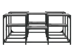 Mesa De Centro* Mesa de centro | Mesa de apoio 91x91x40 cm derivados de madeira sonoma Cinzento