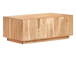 Mesa De Centro| Mesa de centro | Mesa de apoio | Mesa de café 90x50x35 cm madeira recuperada maciça Castanho