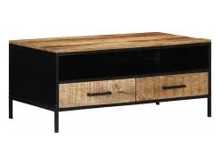 Mesa De Centro* Mesa de centro | Mesa de apoio | Mesa de café com gaveta 90x50x40 cm Castanho