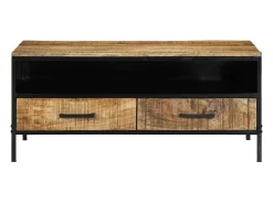 Mesa De Centro* Mesa de centro | Mesa de apoio | Mesa de café com gaveta 90x50x40 cm Castanho