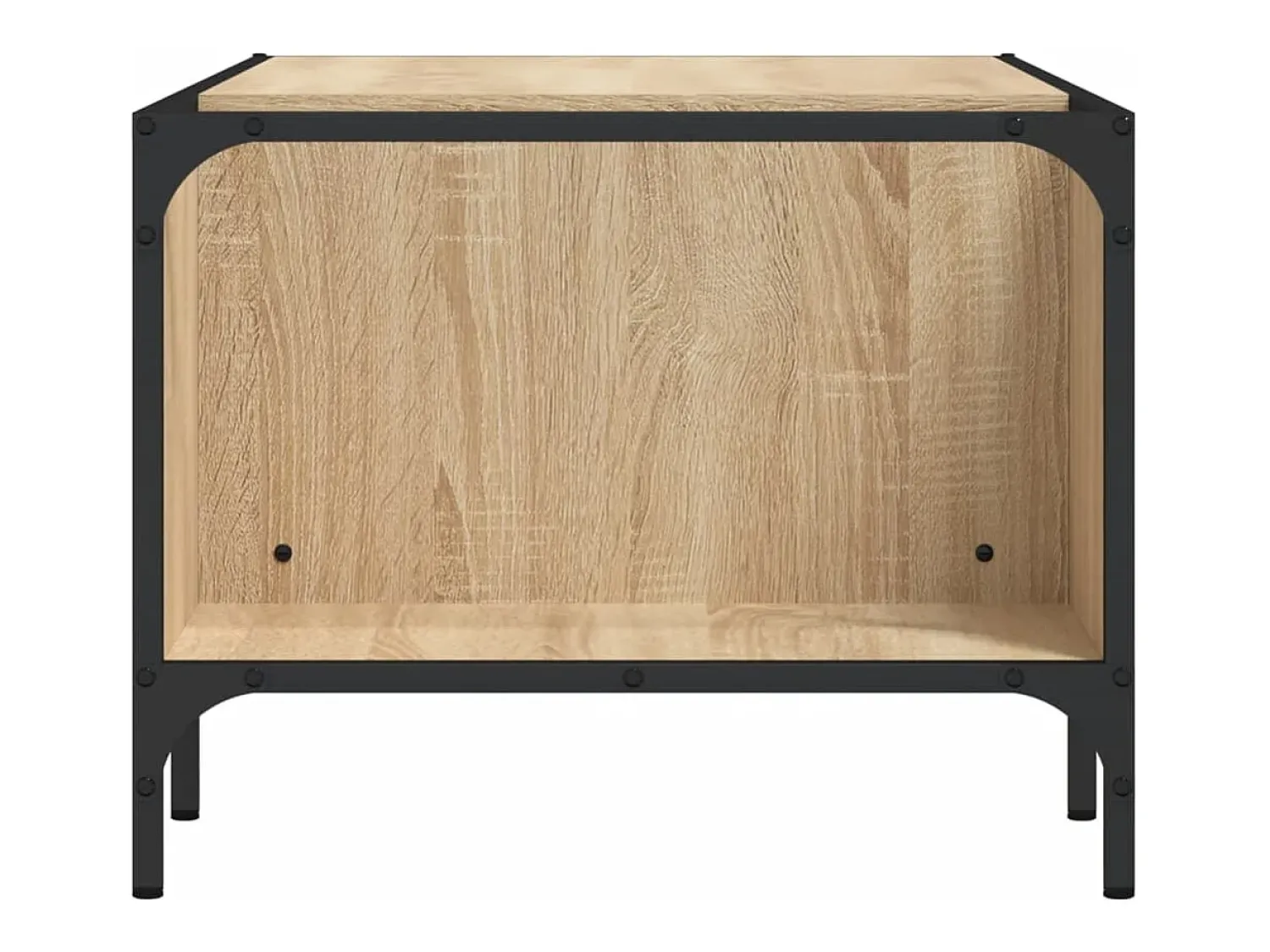 Mesa de centro | Mesa de apoio | Mesa de café c/ prateleira derivados de madeira carvalho sonoma^ Mesa De Centro