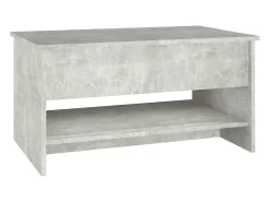 Mesa de centro | Mesa de apoio 80x50x40 cm derivados de madeira cimento^ Mesa De Centro