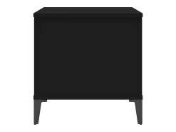 Mesa De Centro| Mesa de centro | Mesa de apoio 60x44.5x45 cm derivados de madeira Preto