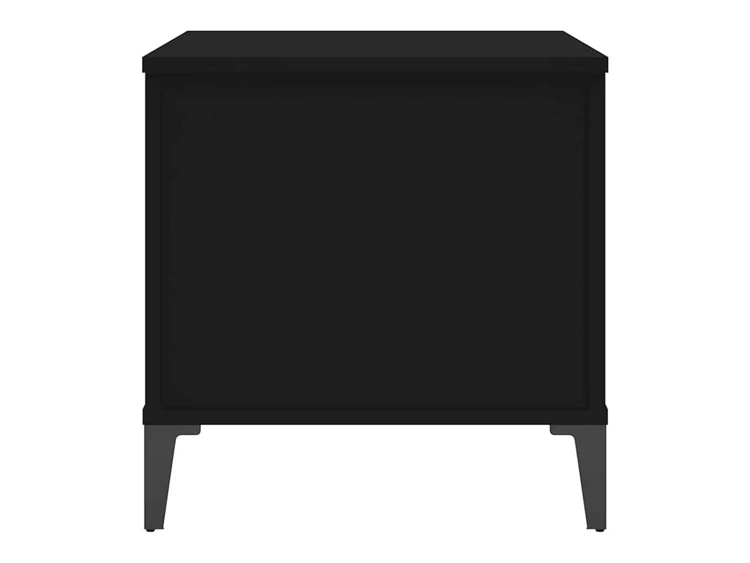 Mesa De Centro| Mesa de centro | Mesa de apoio 60x44.5x45 cm derivados de madeira Preto