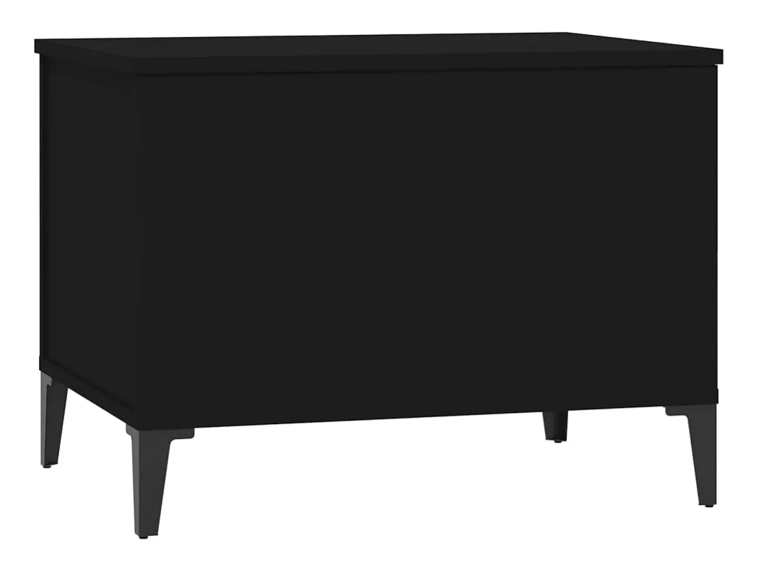 Mesa De Centro| Mesa de centro | Mesa de apoio 60x44.5x45 cm derivados de madeira Preto