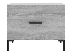 Mesa De Centro| Mesa de centro | Mesa de apoio 50x50x40 cm derivados madeira sonoma cinza Cinzento