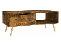Online Mesa de centro | Mesa de apoio 100x49.5x43 cm derivados madeira carvalho fumado Castanho