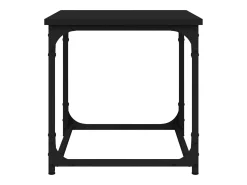 Mesa De Centro| Mesa de centro | Mesa de apoio 40x40x40 cm derivados de madeira Preto