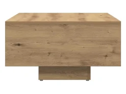 Mesa De Centro* Mesa de centro | Mesa de apoio | Mesa de café 85x55x31 cm deriv. madeira carvalho artisiano Castanho
