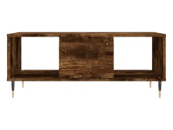 Mesa de centro | Mesa de apoio 90x50x36.5 cm derivados madeira carvalho fumado^ Mesa De Centro