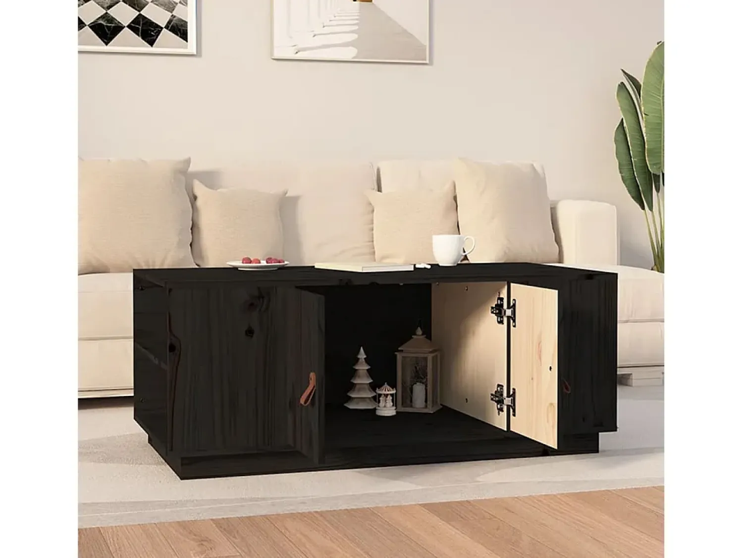 Mesa de centro | Mesa de apoio 100x50x41 cm pinho maciço^ Mesa De Centro