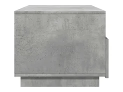 Mesa De Centro| Mesa de centro | Mesa de apoio com luzes LED 90x49x40 cm cimento Cinzento
