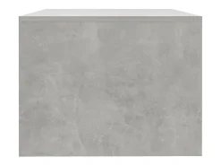 Mesa De Centro| Mesa de centro | Mesa de apoio 102x55x42 cm madeira processada cinza cimento Cinzento