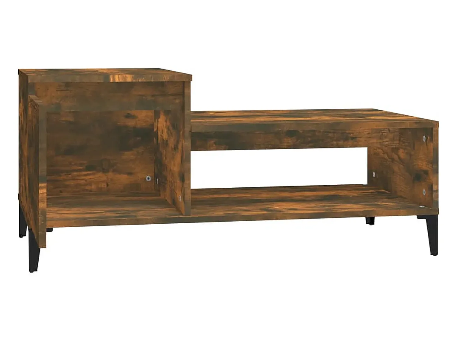 Mesa de centro | Mesa de apoio 100x50x45 cm derivados madeira carvalho fumado^ Mesa De Centro