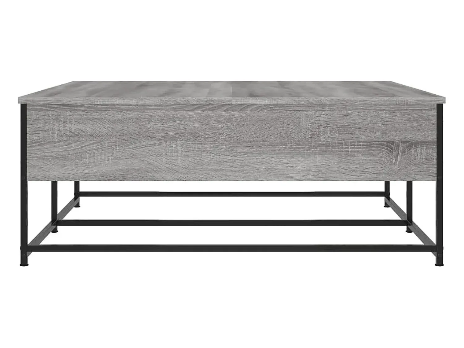 Mesa De Centro* Mesa de centro | Mesa de apoio 100x99x40 cm derivados madeira sonoma Cinzento