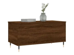 Mesa De Centro* Mesa de centro | Mesa de apoio 90x44.5x45 cm derivados madeira carvalho Castanho