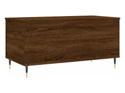 Mesa De Centro* Mesa de centro | Mesa de apoio 90x44.5x45 cm derivados madeira carvalho Castanho