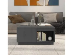 Sale Mesa de centro | Mesa de apoio 80x81x36.5 cm madeira de pinho maciça Cinzento