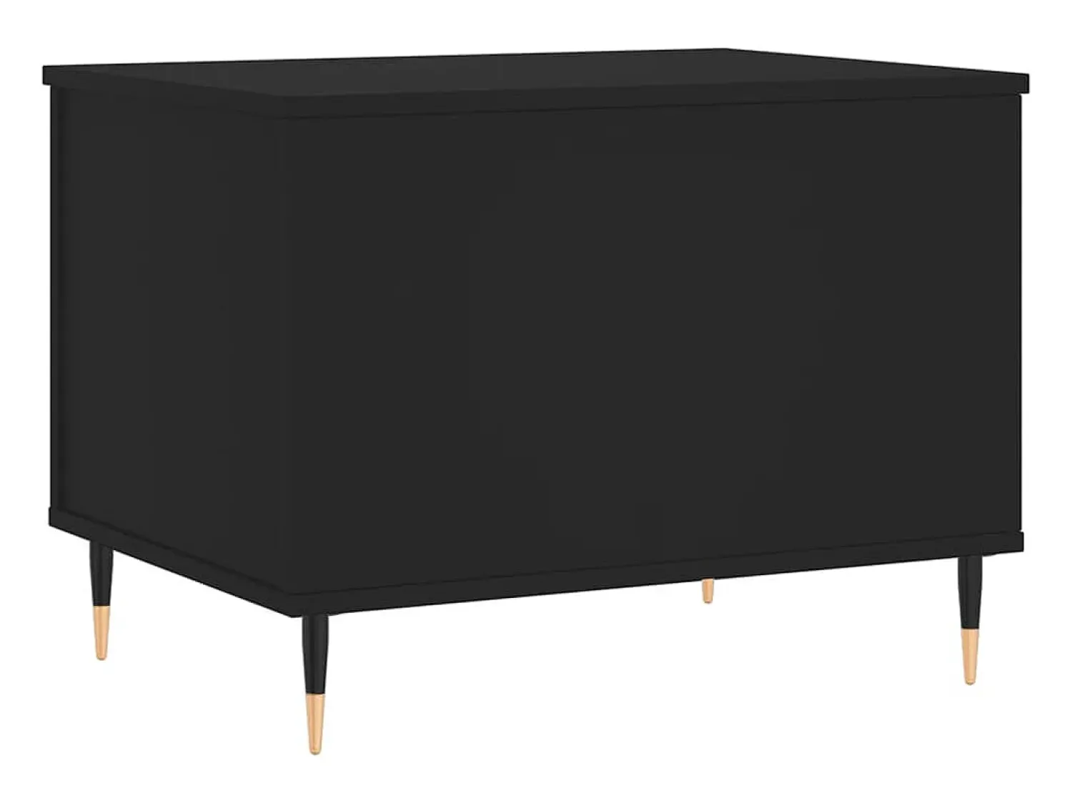 Mesa De Centro* Mesa de centro | Mesa de apoio | Mesa de café 60x44.5x45 cm derivados de madeira Preto