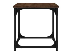 Mesa De Centro| Mesa de centro | Mesa de apoio 40x40x40 cm derivados madeira carvalho Castanho