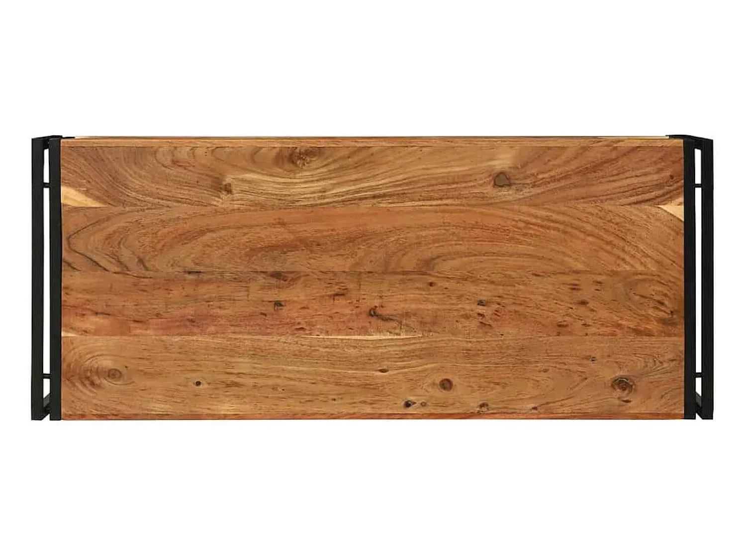 Best Mesa de centro | Mesa de apoio | Mesa de café 120x50x38 cm Madeira de acácia maciça Castanho